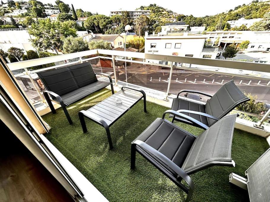 Superbe Studio Climatise Avec Terrasse Proche Mer Cagnes-sur-Mer Extérieur photo